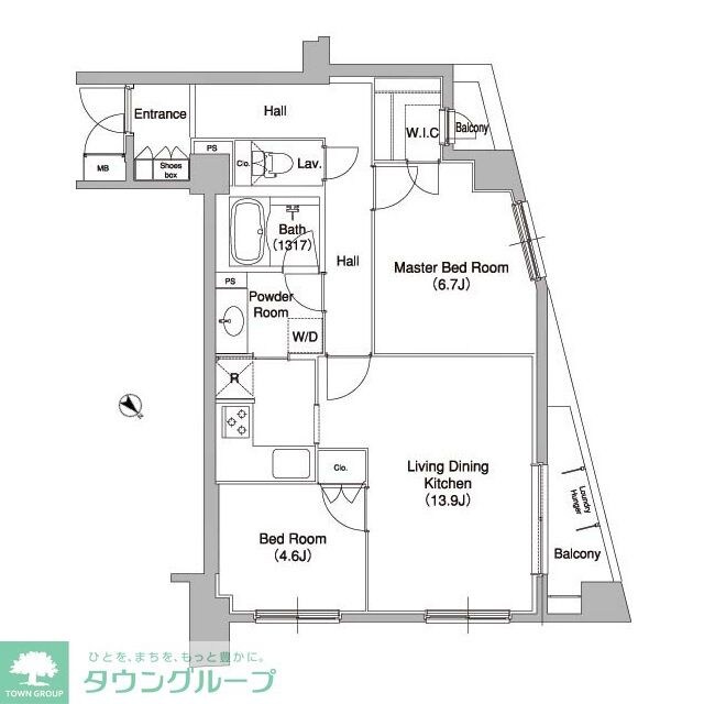 コンフォリア原宿の物件間取画像