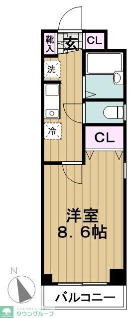 PARK HILL目黒不動前の物件間取画像