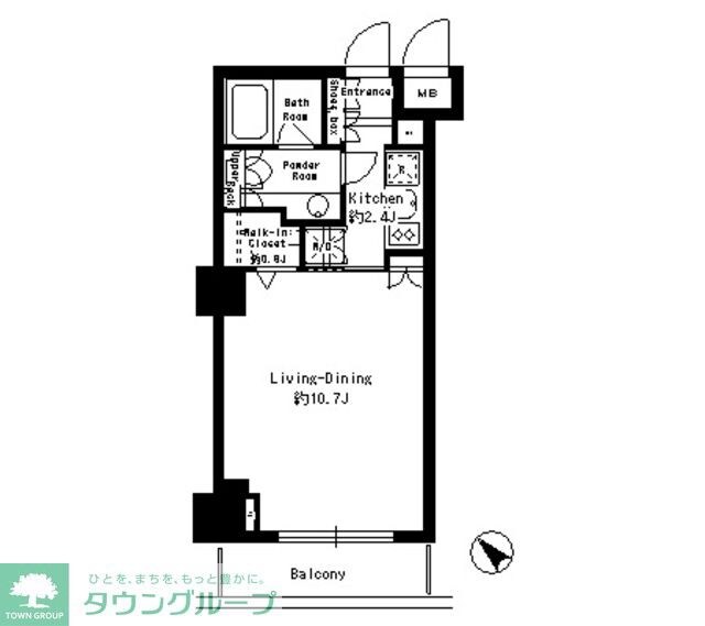 パークルージュ赤坂檜町の物件間取画像