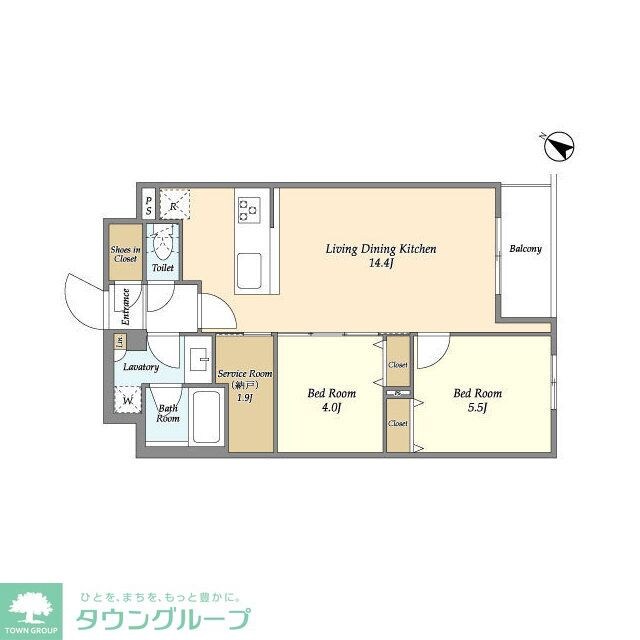 アジュールテラス目黒祐天寺の物件間取画像