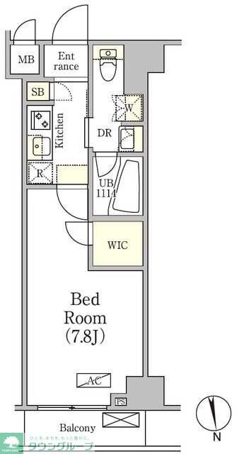 アジールコート品川中延サウスの物件間取画像