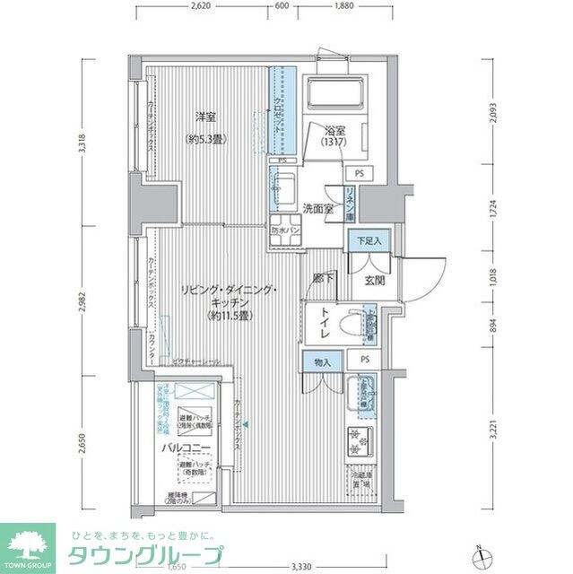 RODIA日本橋茅場町の物件間取画像