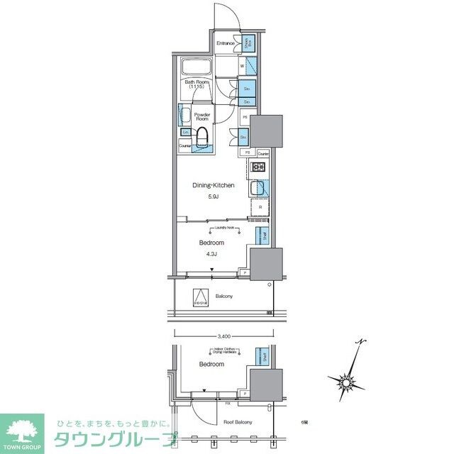 ルフォンプログレ渋谷ヒルトップの物件間取画像