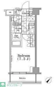 ONE ROOF FLAT TSUKISHIMAの物件間取画像