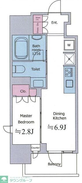 クロスレジデンス神田神保町の物件間取画像