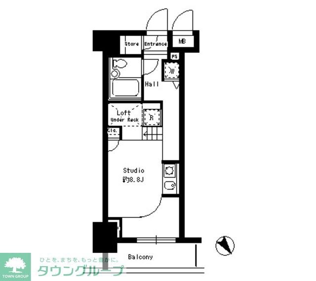 パークルージュ赤坂檜町の物件間取画像