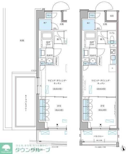 パークアクシス文京本郷の物件間取画像