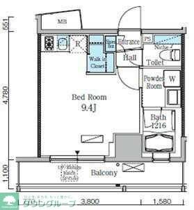 レジディア九段下IIの物件間取画像