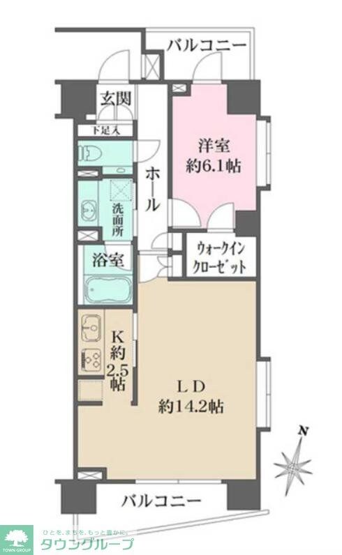 グルックハイム紀尾井町の物件間取画像