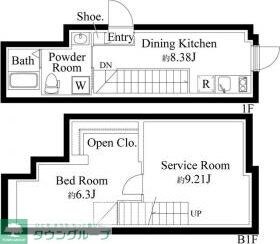 ファーヴァル代々木上原の物件間取画像