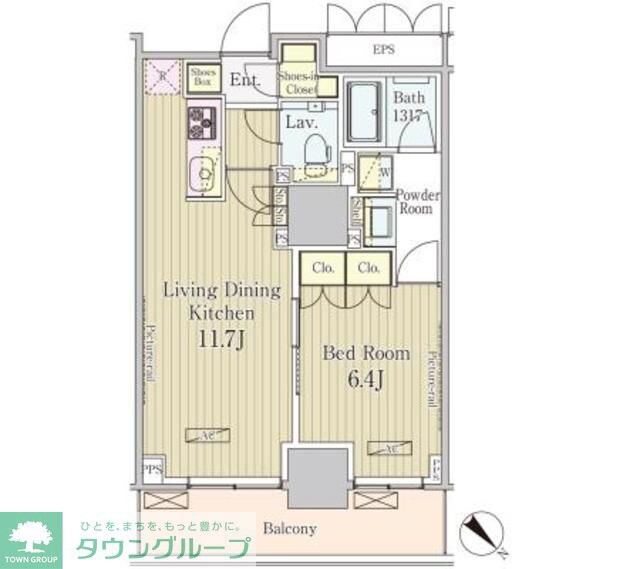 パークアクシス御茶ノ水の物件間取画像