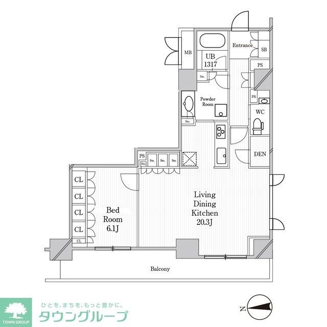 JP noie 恵比寿西の物件間取画像