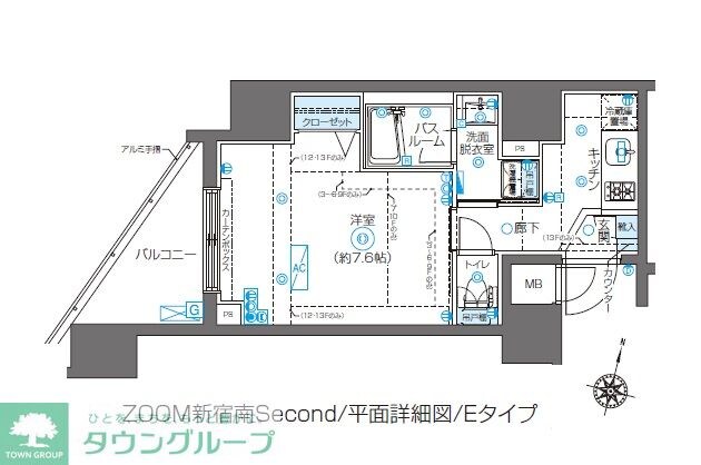 ZOOM新宿南Secondの物件間取画像