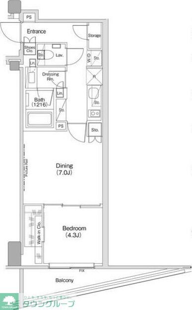 ザ・パークハビオ渋谷クロスの物件間取画像