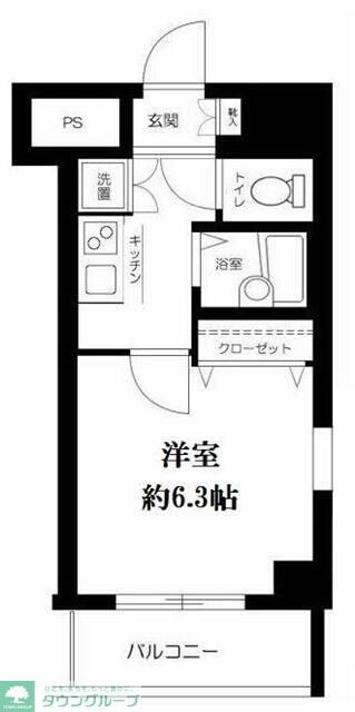 スカイコート・ヴィーダ五反田ウエストの物件間取画像