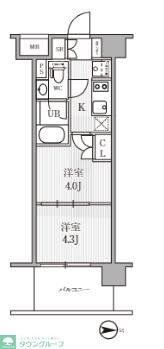 シーズンフラッツ木場の物件間取画像
