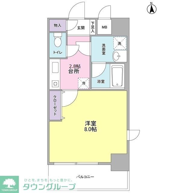 セレーノ品川の物件間取画像