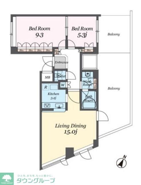 パシフィックレジデンス目黒本町の物件間取画像