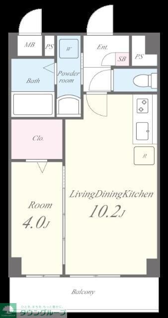 ERIGER T tomigayaの物件間取画像