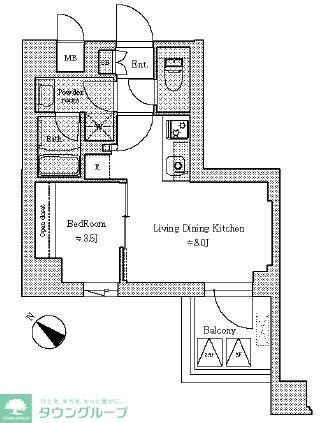 Brillia ist 文京六義園の物件間取画像