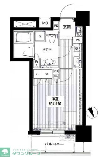 ファミール芝公園グランスイート ラ・ヴィルの物件間取画像