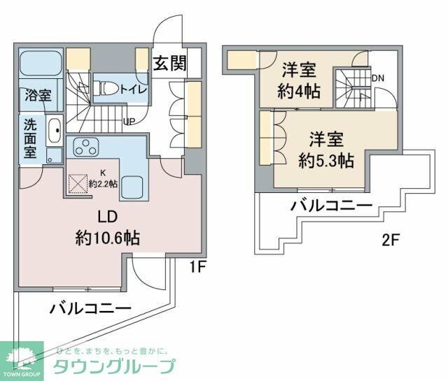 ユニーブル島津山の物件間取画像
