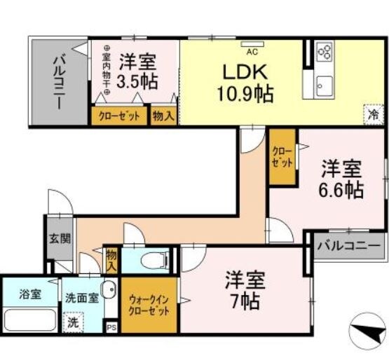 ラ カーサ フェリシダの物件間取画像
