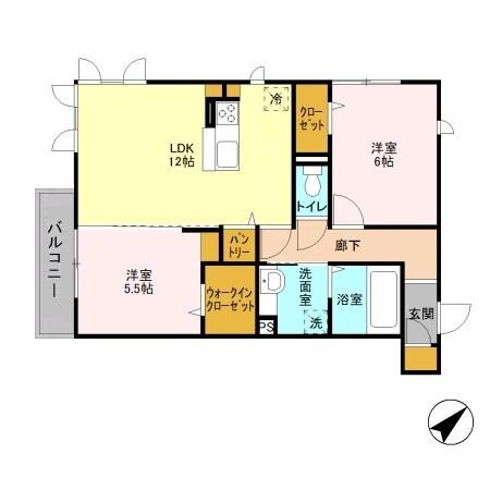 ポンテアルトの物件間取画像
