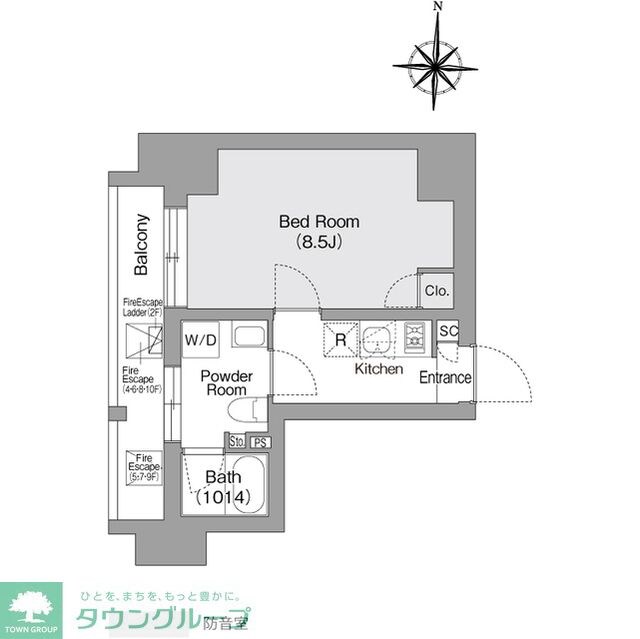 コンフォリア・リヴ森下MUTIOの物件間取画像