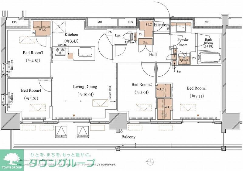 ブランシエスタ木場の物件間取画像