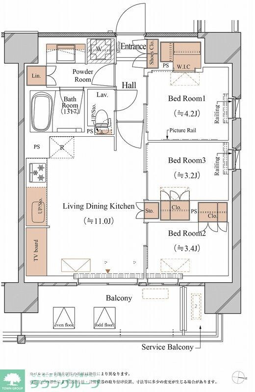 ブランシエスタ木場の物件間取画像