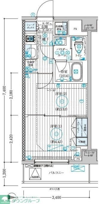 ブライズ大島の物件間取画像