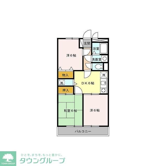 ウエストアロームの物件間取画像