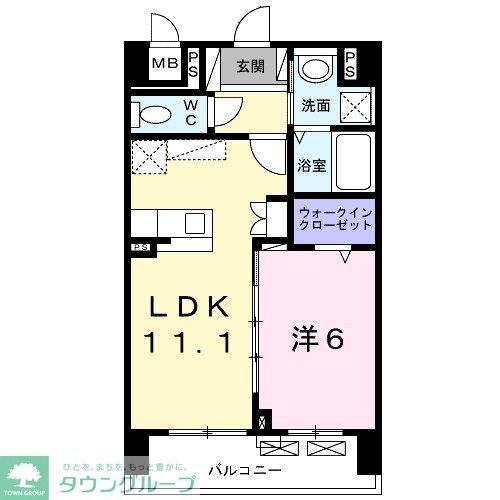 マリーナコートの物件間取画像