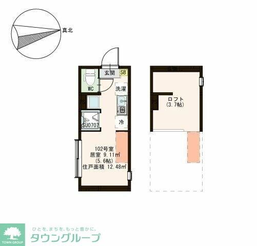 ミカシータ亀戸の物件間取画像
