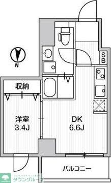 LUNIQ亀戸の物件間取画像