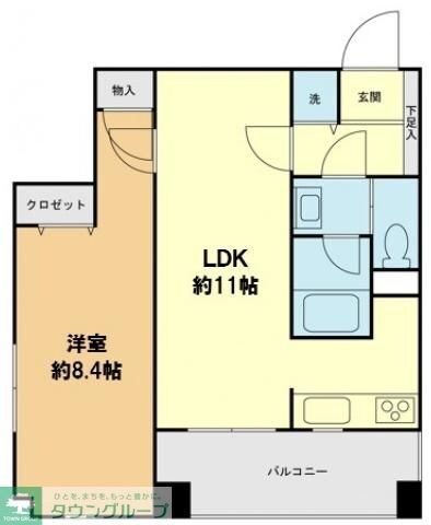 スカイグランデ京成小岩の物件間取画像
