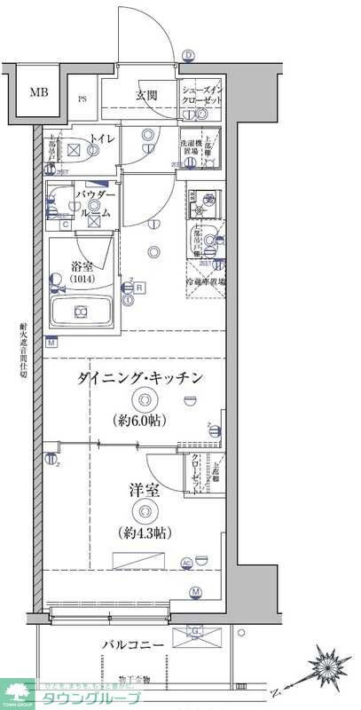 RELUXIA亀戸の物件間取画像