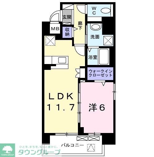 マリーナコートの物件間取画像