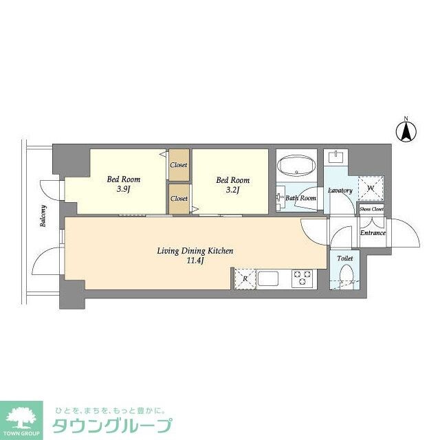 ドゥーエ南砂町IIの物件間取画像