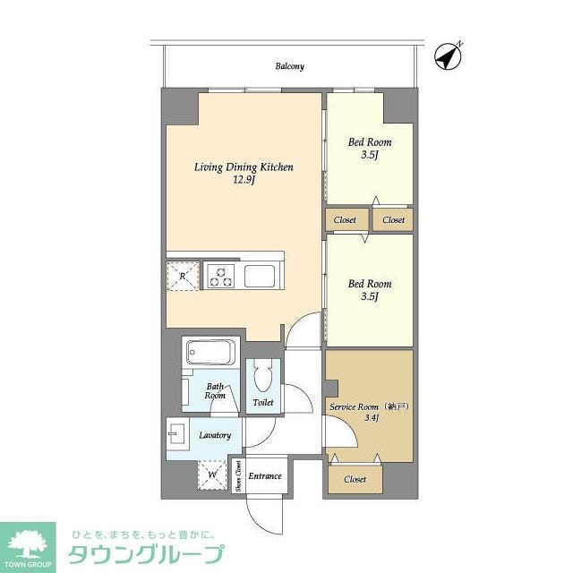 グランカーサ西葛西の物件間取画像
