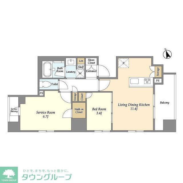 ドゥーエ南砂町の物件間取画像