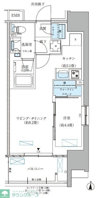 パークアクシス西大島コンフォートスクエアの物件間取画像
