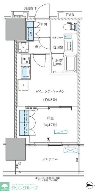 パークアクシス西大島コンフォートスクエアの物件間取画像