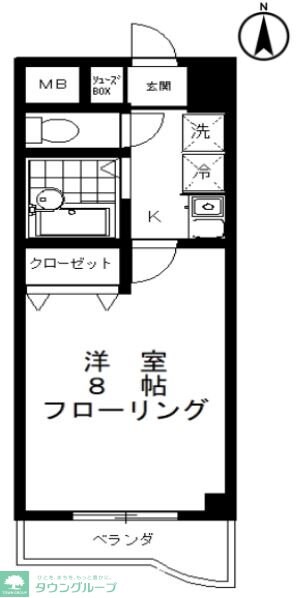 イーストパレスの物件間取画像