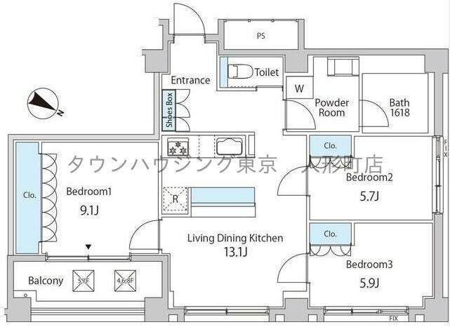 TKB高尾稲荷の物件間取画像