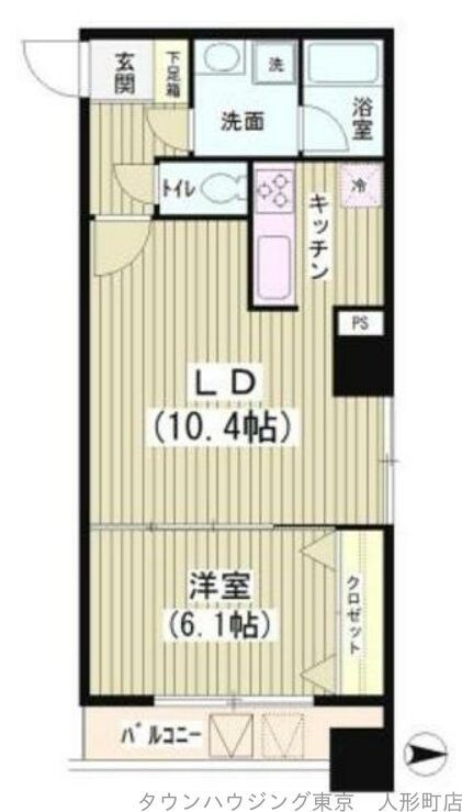 アクアコートの物件間取画像