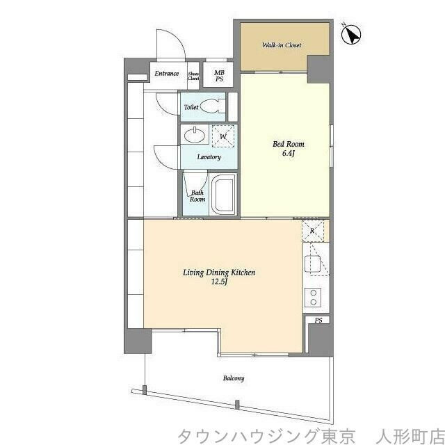 テラス八丁堀の物件間取画像