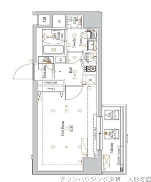The Log日本橋の物件間取画像