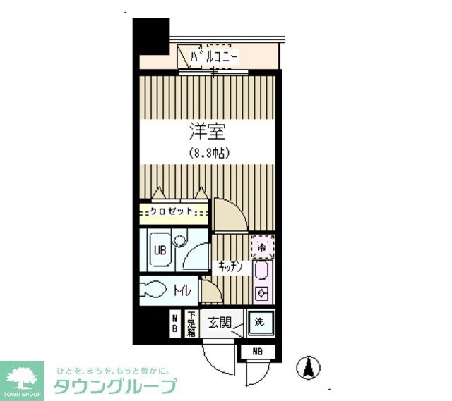 アクアコートの物件間取画像